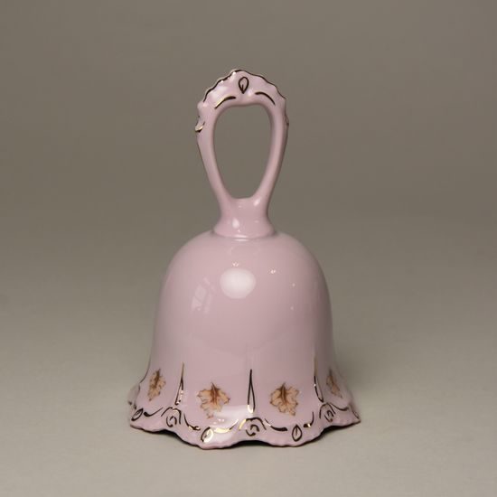 Zvonek 113 mm, Lenka 527, Růžový porcelán z Chodova