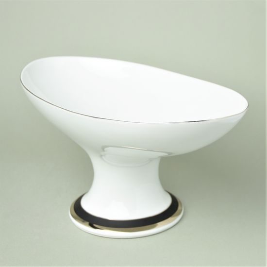 President 204: Bowl 34 cm oval footed , Atelier Lesov Thun