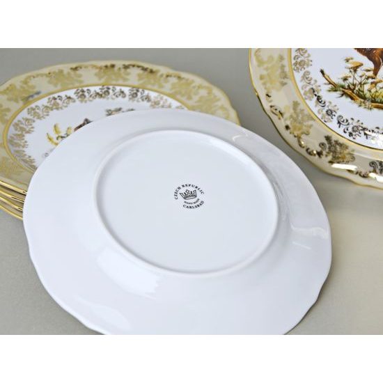 Plate dessert 19 cm 6 pcs., hunting - beige, Carlsbad porcelain