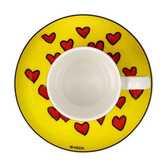 Espresso šálek a podšálek Love Cat 100 ml, jemný kostní porcelán, Ed Heck, Goebel