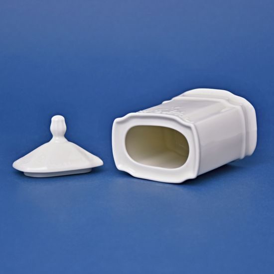 Spice box 150 ml, 12,4 cm, Thun 1794, karlovarský porcelán, BERNADOTTE ivory