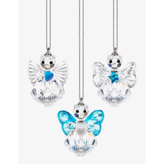 Skleněné vánoční ozdoby Set Andílků, Křišťálové dárky a dekorace PRECIOSA