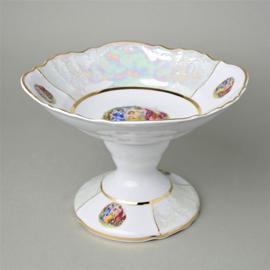 The Three Graces: Bowl 25 cm on stand, Thun 1794 Carlsbad porcelain, BERNADOTTE