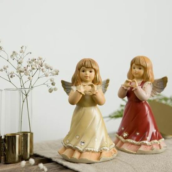Anděl "Jsi mé zlatíčko" 8,5 / 7,5 / 14,5 cm, kamenina, Goebel
