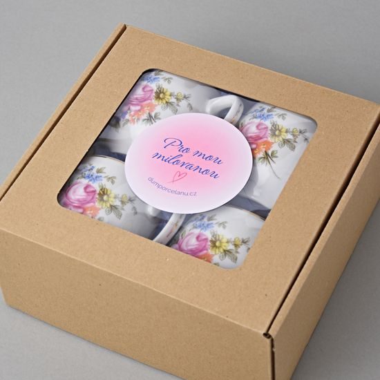 Gift box with a window, 22 x 20,3 x 10,3 cm