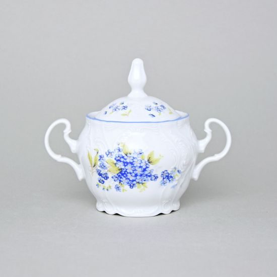 Sugar bowl 0,3 l, Thun 1794 Carlsbad porcelain, BERNADOTTE Forget-me-not-flower
