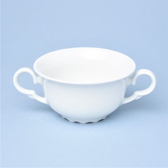 Cup for soup 300 ml - 2 handles, Ophelie white, Thun 1794