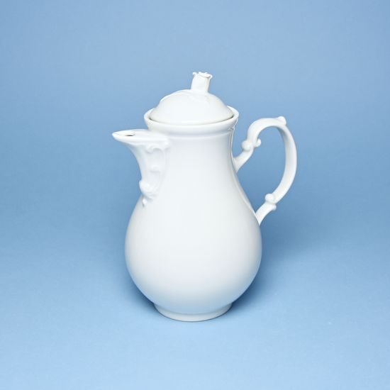 Coffee Pot with a lid 0,6 l, White Porcelain, Cesky porcelan a.s.