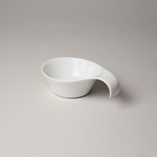 Gravy boat 7,5 cm (party spoon), Modern Life UNI white, Seltmann Porcelain