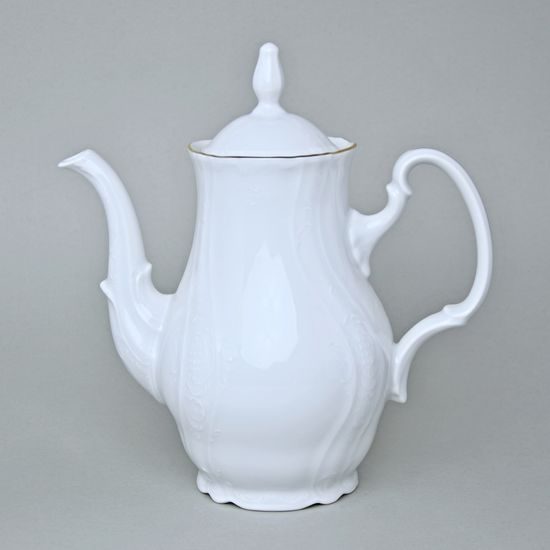 Konvice kávová 1,2 l, Thun 1794, karlovarský porcelán, BERNADOTTE zlatá linka