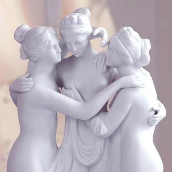Three Graces 16 x 9 x 25 cm, Zeh Felix, Porzellanmanufaktur Scheibe-Alsbach