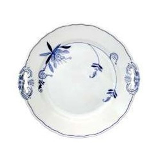 Cake plate with handles 28 cm, Eco blue, Český porcelán a.s