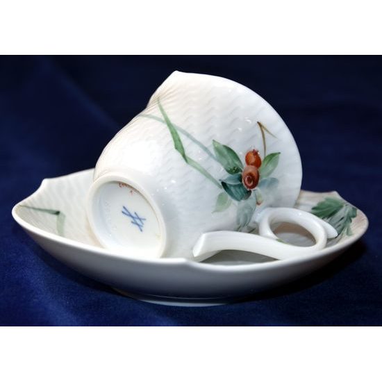 Cup espresso 80 ml plus saucer 120 mm, Meissen porcelain