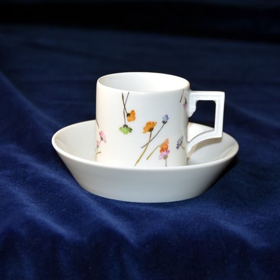 Šálek 80 ml a podšálek 110 mm, Míšeňský porcelán