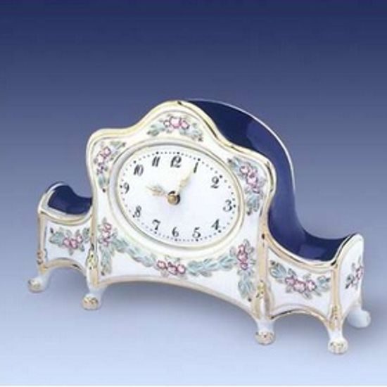 Empire clock "KOMTESA" 27,5 x 9 x 17,5 cm, Isis, Royal Dux Bohemia