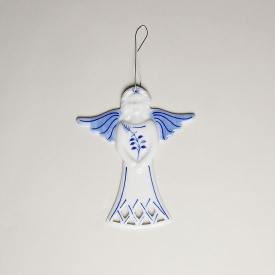 Christmas decoration - Angel 10 cm, Original Blue Onion Pattern