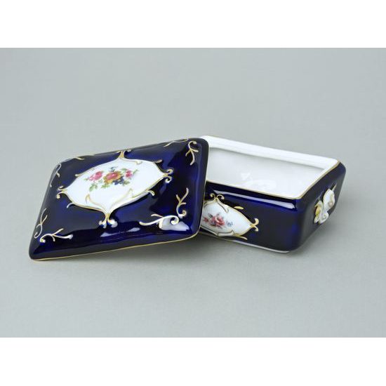 Dose Rococo 13,5 x 10 x 6,5 cm, Royal Dux Bohemia