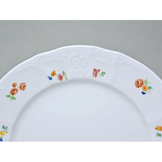Talíř desertní 19 cm, Thun 1794, karlovarský porcelán, BERNADOTTE házenka
