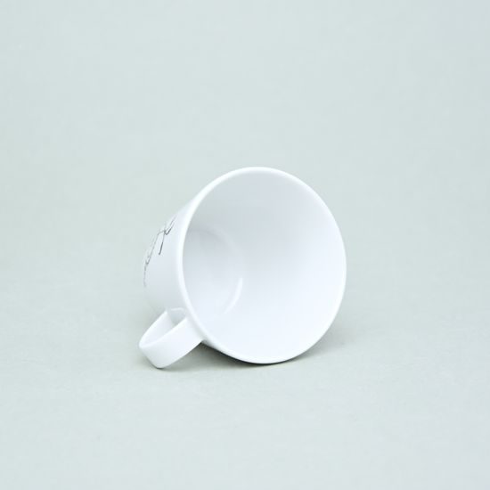 Bohemia black: Cup coffee 145 ml, design Jiří Pelcl, Český porcelán a.s.