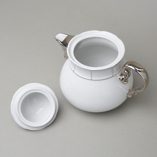 Tea pot 1,2 l, Thun 1794, karlovarský porcelán, MENUET platinum