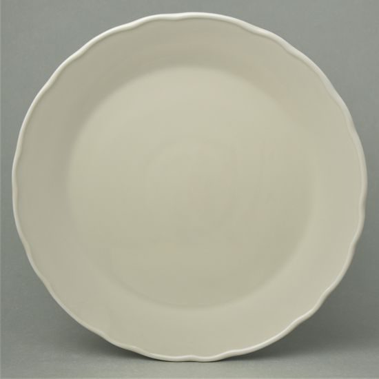 Rokoko ivory: Talíř dortový 31 cm (klubový talíř), Český porcelán a.s.