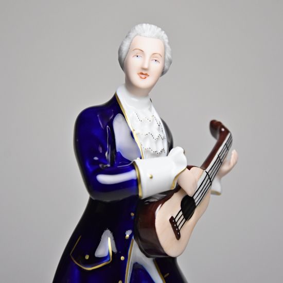 Gentleman rococo 11,5 x 9 x 22 cm, Isis, Porcelain Figures Duchcov