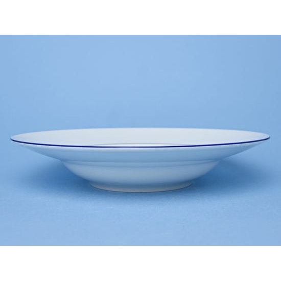 Pasta deep plate 27 cm, (Tchibo shape), Thun 1794, Nina blue stripes