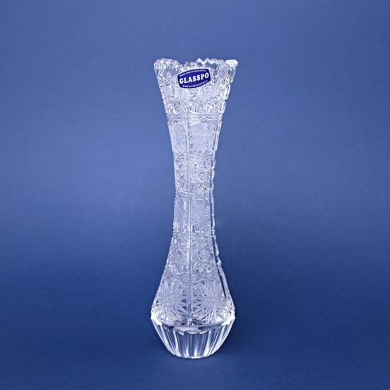 Křišťálová váza broušená, 500PK, 255 mm, Crystal BOHEMIA