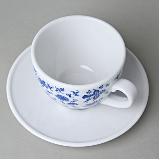 Cup 250 ml and saucer 15 cm Milada, Fragments of Onion Pattern, Blue, Český porcelán a.s.