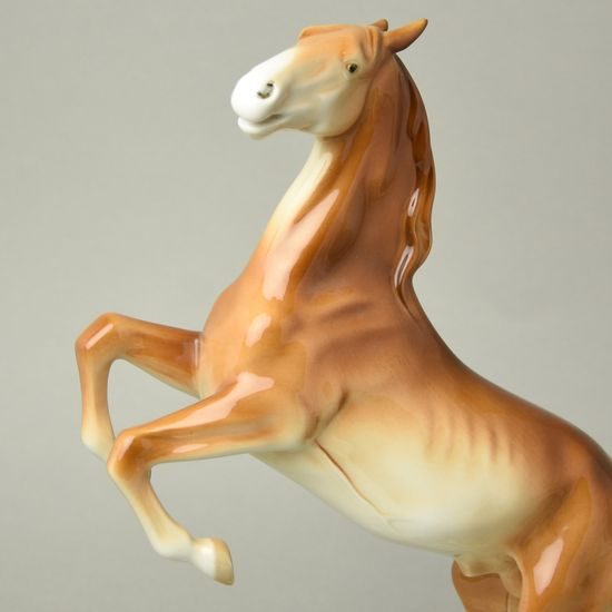 Kůň (velký), 24,5 x 13,5 x 35,5 cm, Luxor, Porcelánové figurky zvířat Duchcov, 2.j.