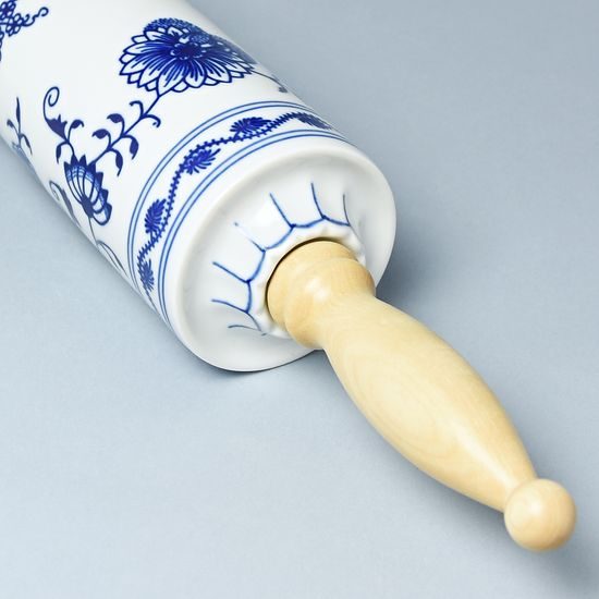 Rolling pin 45 cm, Original Blue Onion Pattern, QII