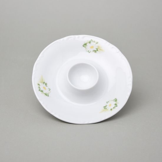 Egg plate (cup) 14,5 cm, Thun 1794, karlovarský porcelán, CONSTANCE 80262 Daisy