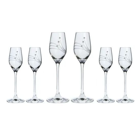 Celebration - Liqueur glasses 95 ml, 6 ks, krystaly Swarovski