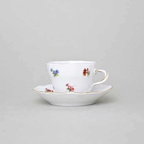 Cup and saucer A plus A 0,08 l / 11 cm for mocca (mini coffee), Hazenka, Cesky porcelan a.s.