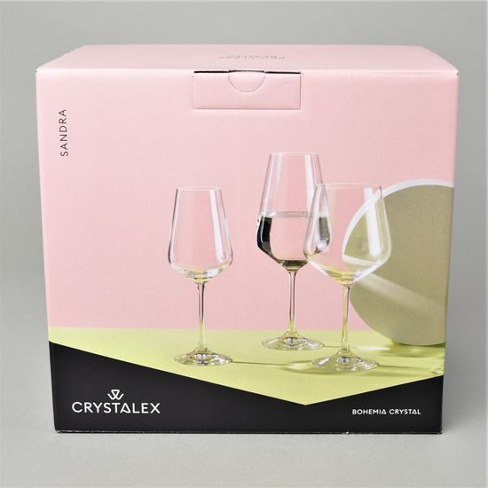 Sandra 250 ml, Glass / white wine, 6 pcs., Bohemia Crystal
