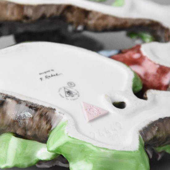 Pěnkavčí hnízdo 22 cm, Saxe, Porcelánové figurky Duchcov