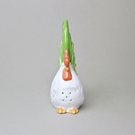 Rooster Salt shaker 14 cm, Lindner porcelain