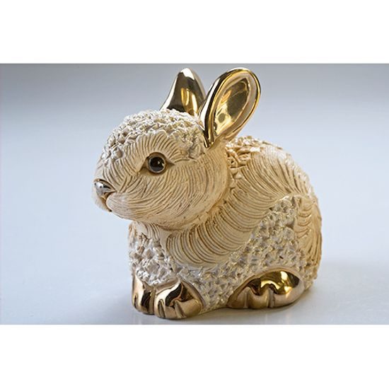 De Rosa - Králíček odpočívající, 7 x 4 x 6 cm, keramická figurka, DeRosa Montevideo