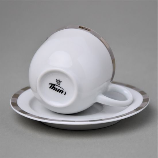 Cup 110 ml espresso + saucer 11,5 cm, Thun 1794, karlovarský porcelán, OPÁL 84032