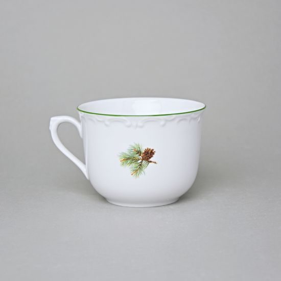 Cup (mug) R 0,25 l, Český porcelán a.s., hunting - green line