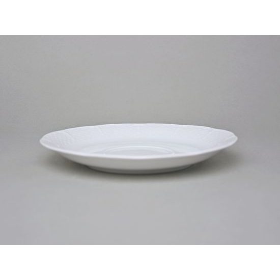 Podšálek 170 mm, Thun 1794, karlovarský porcelán, NATÁLIE bílá