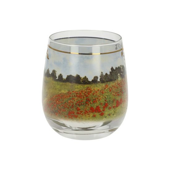 Průsvitka Pole vlčích máků, 8,5 / 8,5 / 10, sklo, C. Monet, Goebel