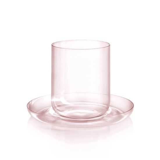 Kávový set na flat white 200 ml Drop Rosalín, sklárna Květná