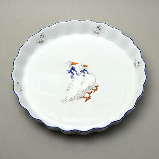 Baking bowl round 29 x 4 cm, Goose, Thun 1794