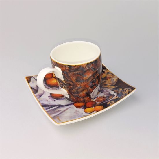 Cup 100 ml and saucer espresso, Nature Morte I, 10,50 / 10,50 / 6,50 cm, porcelain, P. Cézanne, Goebel