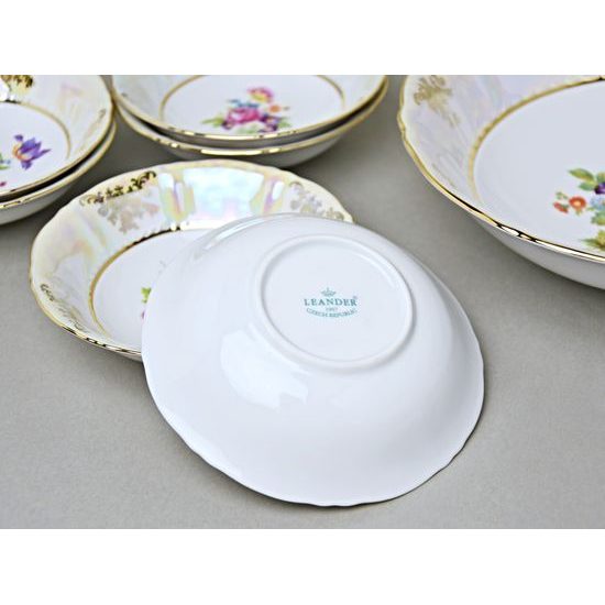 656: Kompotová sada pro 6 osob, Sonáta, listr + květiny, Leander Loučky