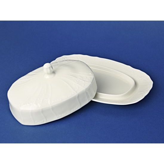 Máslenka na 250 g - vršek (víko), Thun 1794, karlovarský porcelán, BERNADOTTE ivory