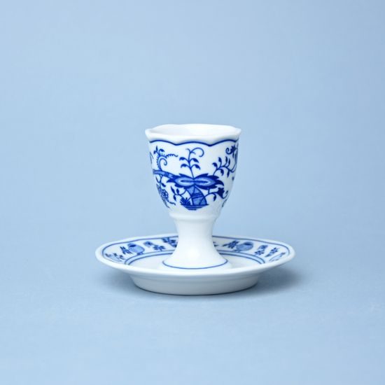 Egg cup with stand 7,5 cm, Original Blue Onion Pattern