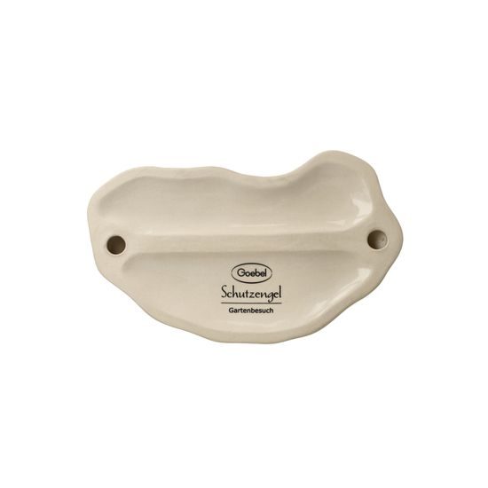 Andílek u zasněžené branky 14 / 8,5 / 17 cm, kamenina, Goebel