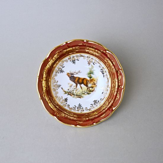 Bowl 13 cm, hunting- ruby, Carlsbad